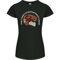 I Dont Crash Funny Motocross Biker Xmoto Womens Petite Cut T-Shirt Black