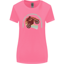 I Dont Crash Funny Motocross Biker Xmoto Womens Wider Cut T-Shirt Azalea