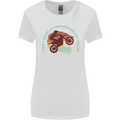 I Dont Crash Funny Motocross Biker Xmoto Womens Wider Cut T-Shirt White