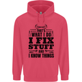 I Fix Stuff Funny Electrician Sparky DIY Childrens Kids Hoodie Heliconia