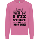 I Fix Stuff Funny Electrician Sparky DIY Mens Sweatshirt Jumper Azalea