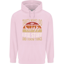 I Fix Stuff Funny Electrician Sparky Mechanic Childrens Kids Hoodie Light Pink