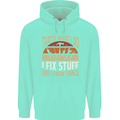 I Fix Stuff Funny Electrician Sparky Mechanic Mens 80% Cotton Hoodie Peppermint