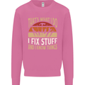 I Fix Stuff Funny Electrician Sparky Mechanic Mens Sweatshirt Jumper Azalea