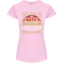 I Fix Stuff Funny Electrician Sparky Mechanic Womens Petite Cut T-Shirt Light Pink