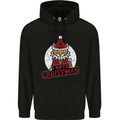 I Hate Christmas Funny Bah Humbug Cat Xmas Childrens Kids Hoodie Black