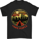 I Hate People Funny Camping Outdoors Trekking Mens T-Shirt 100% Cotton Black