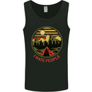 I Hate People Funny Camping Outdoors Trekking Mens Vest Tank Top Black