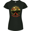 I Hate People Funny Camping Outdoors Trekking Womens Petite Cut T-Shirt Black