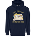 I Have Plans With My Cat in the Garden Gardening Childrens Kids Hoodie Navy Blue