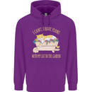 I Have Plans With My Cat in the Garden Gardening Childrens Kids Hoodie Purple