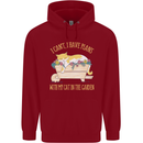 I Have Plans With My Cat in the Garden Gardening Childrens Kids Hoodie Red