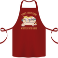 I Have Plans With My Cat in the Garden Gardening Cotton Apron 100% Organic Maroon
