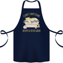 I Have Plans With My Cat in the Garden Gardening Cotton Apron 100% Organic Navy Blue