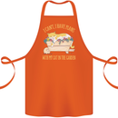 I Have Plans With My Cat in the Garden Gardening Cotton Apron 100% Organic Orange