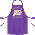 I Have Plans With My Cat in the Garden Gardening Cotton Apron 100% Organic Purple