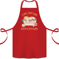 I Have Plans With My Cat in the Garden Gardening Cotton Apron 100% Organic Red