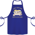 I Have Plans With My Cat in the Garden Gardening Cotton Apron 100% Organic Royal Blue