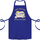 I Have Plans With My Cat in the Garden Gardening Cotton Apron 100% Organic Royal Blue