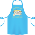I Have Plans With My Cat in the Garden Gardening Cotton Apron 100% Organic Turquoise