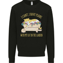 I Have Plans With My Cat in the Garden Gardening Kids Sweatshirt Jumper Black
