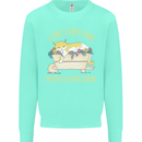 I Have Plans With My Cat in the Garden Gardening Kids Sweatshirt Jumper Peppermint