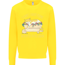 I Have Plans With My Cat in the Garden Gardening Kids Sweatshirt Jumper Yellow
