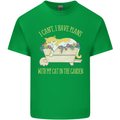I Have Plans With My Cat in the Garden Gardening Kids T-Shirt Childrens Irish Green