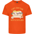 I Have Plans With My Cat in the Garden Gardening Kids T-Shirt Childrens Orange