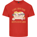 I Have Plans With My Cat in the Garden Gardening Kids T-Shirt Childrens Red