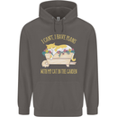 I Have Plans With My Cat in the Garden Gardening Mens 80% Cotton Hoodie Charcoal