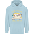 I Have Plans With My Cat in the Garden Gardening Mens 80% Cotton Hoodie Light Blue