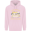 I Have Plans With My Cat in the Garden Gardening Mens 80% Cotton Hoodie Light Pink