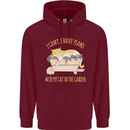 I Have Plans With My Cat in the Garden Gardening Mens 80% Cotton Hoodie Maroon