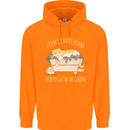 I Have Plans With My Cat in the Garden Gardening Mens 80% Cotton Hoodie Orange