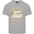 I Have Plans With My Cat in the Garden Gardening Mens Cotton T-Shirt Tee Top Sports Grey