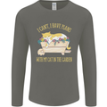 I Have Plans With My Cat in the Garden Gardening Mens Long Sleeve T-Shirt Charcoal