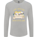 I Have Plans With My Cat in the Garden Gardening Mens Long Sleeve T-Shirt Sports Grey