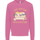 I Have Plans With My Cat in the Garden Gardening Mens Sweatshirt Jumper Azalea