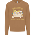 I Have Plans With My Cat in the Garden Gardening Mens Sweatshirt Jumper Caramel Latte