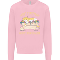 I Have Plans With My Cat in the Garden Gardening Mens Sweatshirt Jumper Light Pink