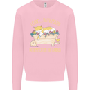 I Have Plans With My Cat in the Garden Gardening Mens Sweatshirt Jumper Light Pink
