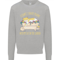 I Have Plans With My Cat in the Garden Gardening Mens Sweatshirt Jumper Sports Grey