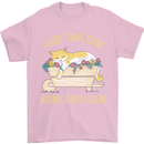 I Have Plans With My Cat in the Garden Gardening Mens T-Shirt 100% Cotton Light Pink