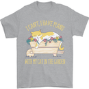 I Have Plans With My Cat in the Garden Gardening Mens T-Shirt 100% Cotton Sports Grey
