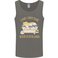 I Have Plans With My Cat in the Garden Gardening Mens Vest Tank Top Charcoal