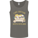 I Have Plans With My Cat in the Garden Gardening Mens Vest Tank Top Charcoal