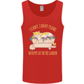 I Have Plans With My Cat in the Garden Gardening Mens Vest Tank Top Red