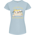 I Have Plans With My Cat in the Garden Gardening Womens Petite Cut T-Shirt Light Blue