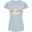 I Have Plans With My Cat in the Garden Gardening Womens Petite Cut T-Shirt Light Blue